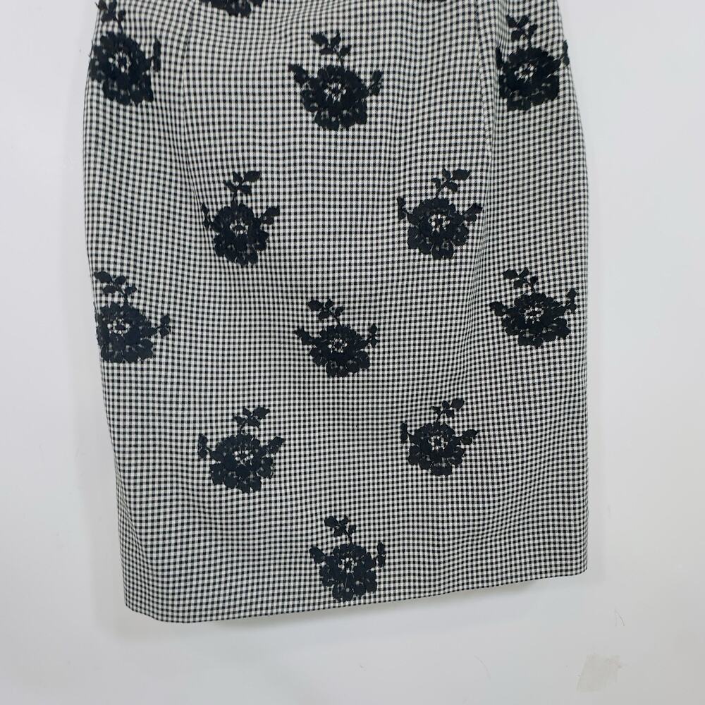 Oscar de la Renta Wool BlendHerringbone Sheath Dress Sz10 Runs Small - Picture 3 of 10